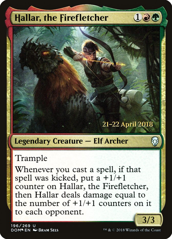 Hallar, the Firefletcher  [Dominaria Prerelease Promos] | D20 Games