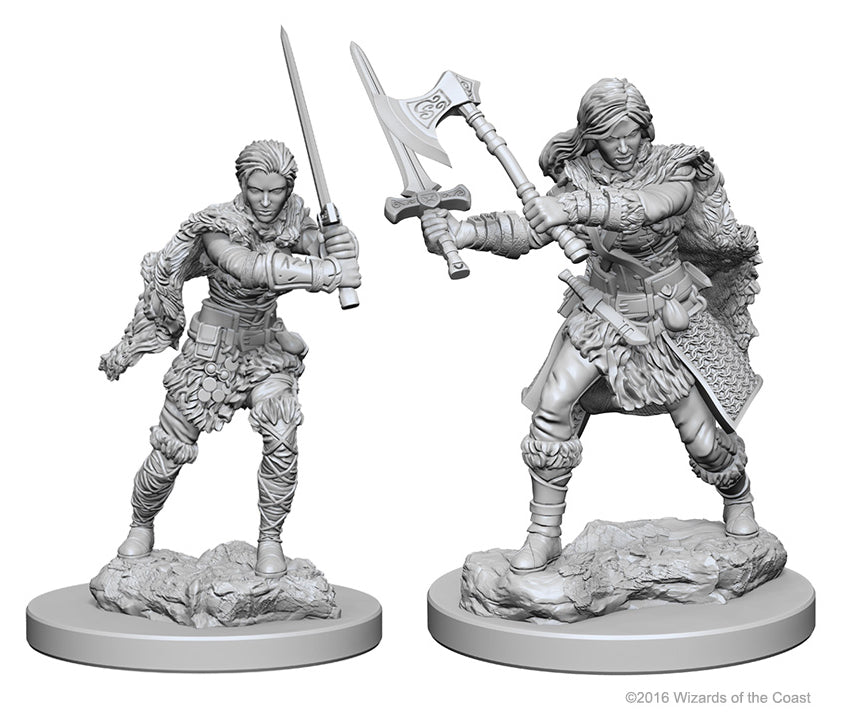 Dungeons & Dragons Nolzur`s Marvelous Unpainted Miniatures: W1 Human Female Barbarian | D20 Games