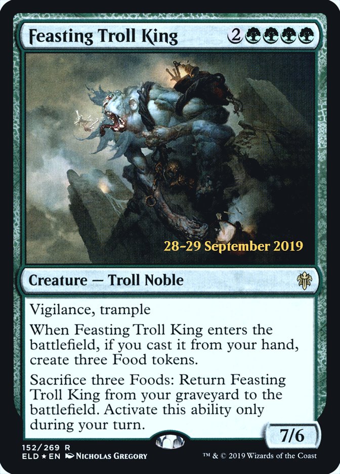 Feasting Troll King  [Throne of Eldraine Prerelease Promos] | D20 Games