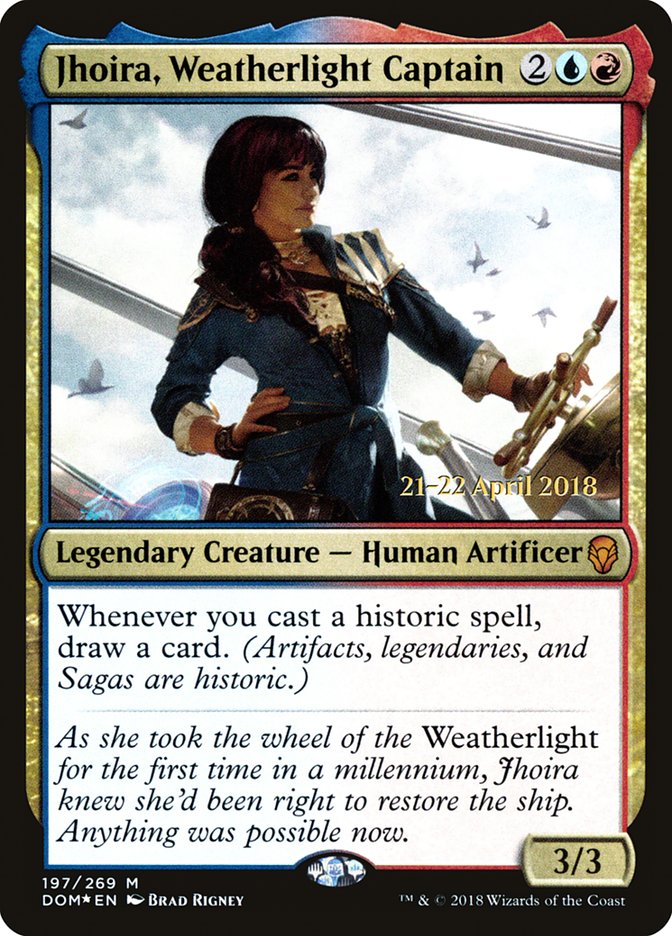 Jhoira, Weatherlight Captain  [Dominaria Prerelease Promos] | D20 Games