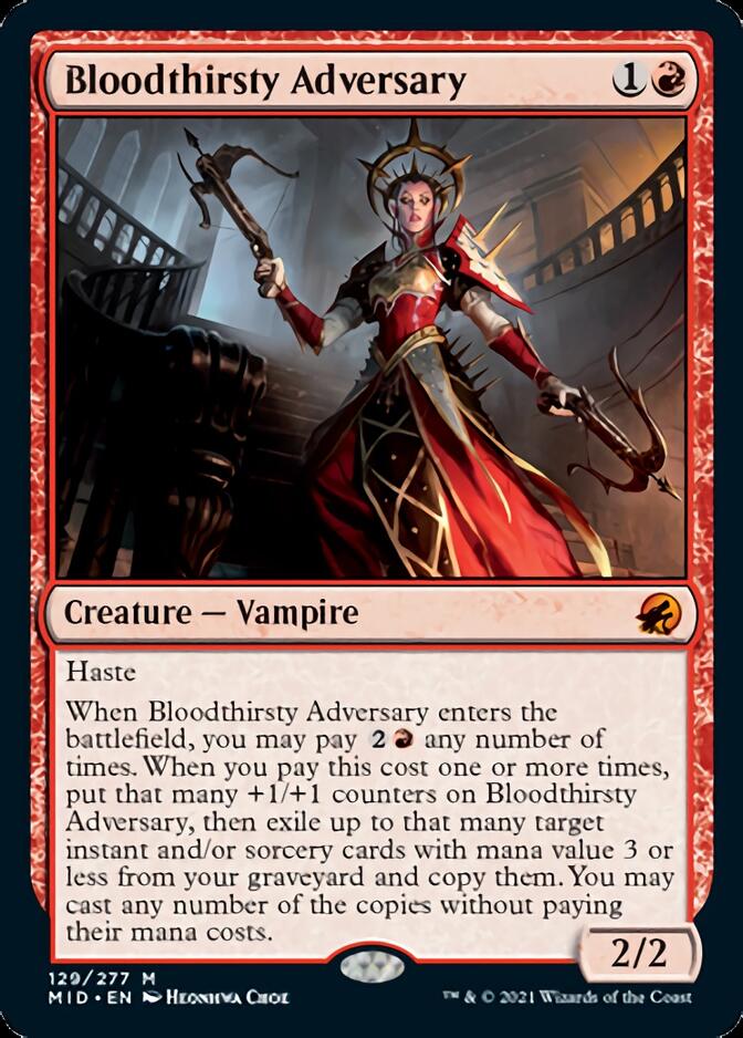 Bloodthirsty Adversary [Innistrad: Midnight Hunt] | D20 Games