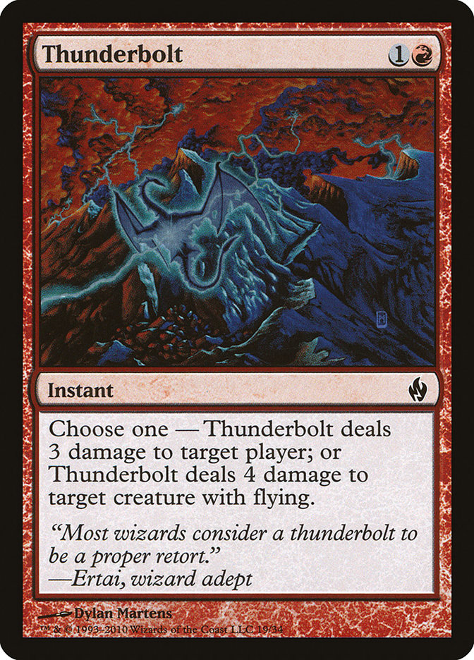 Thunderbolt [Premium Deck Series: Fire and Lightning] | D20 Games