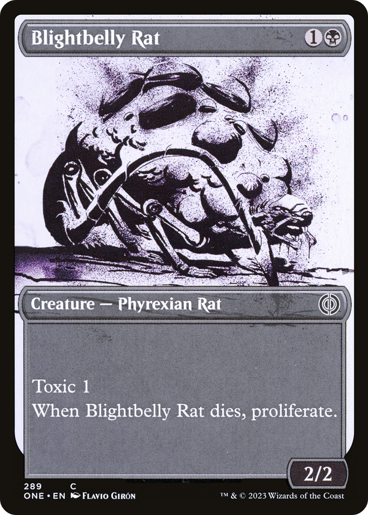 Blightbelly Rat (Showcase Ichor) [Phyrexia: All Will Be One] | D20 Games