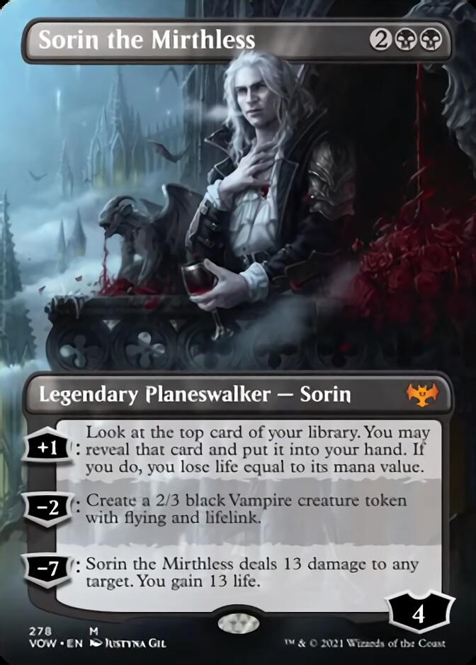 Sorin the Mirthless (Borderless) [Innistrad: Crimson Vow] | D20 Games