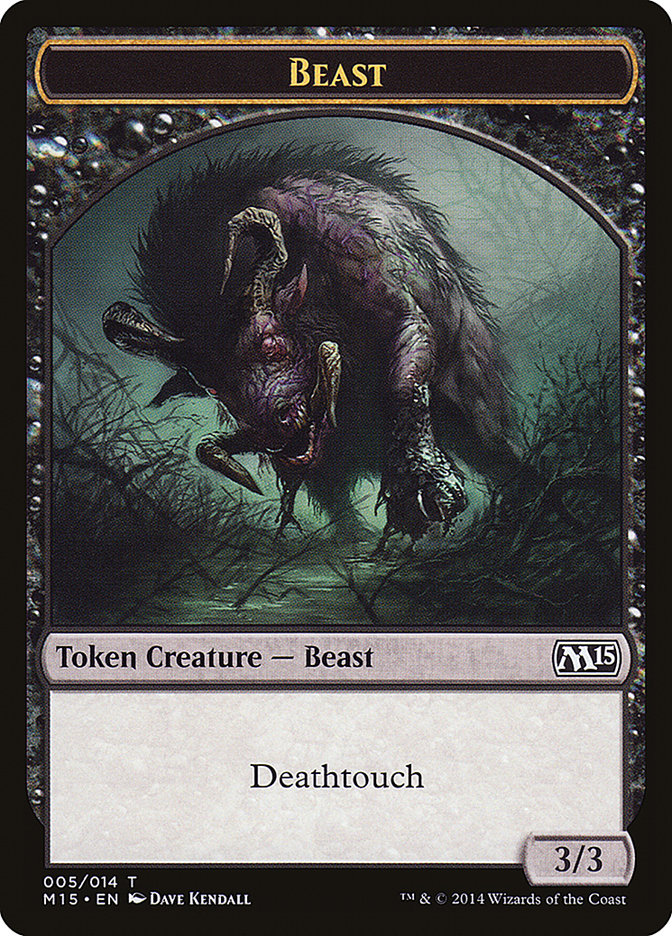 Beast (005/014) [Magic 2015 Tokens] | D20 Games