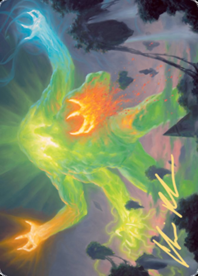 Omnath, Locus of Creation Art Card (Gold-Stamped Signature) [Zendikar Rising Art Series] | D20 Games