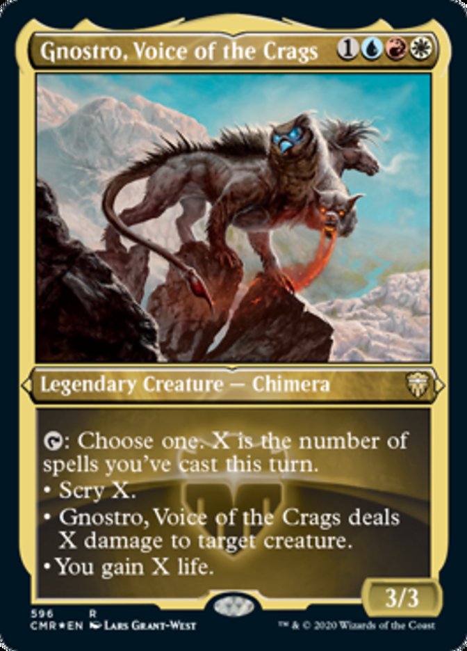 Gnostro, Voice of the Crags (Etched) [Commander Legends] | D20 Games