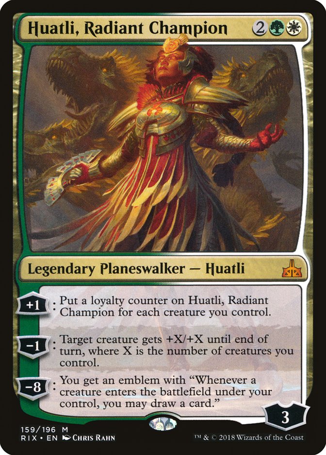 Huatli, Radiant Champion [Rivals of Ixalan] | D20 Games