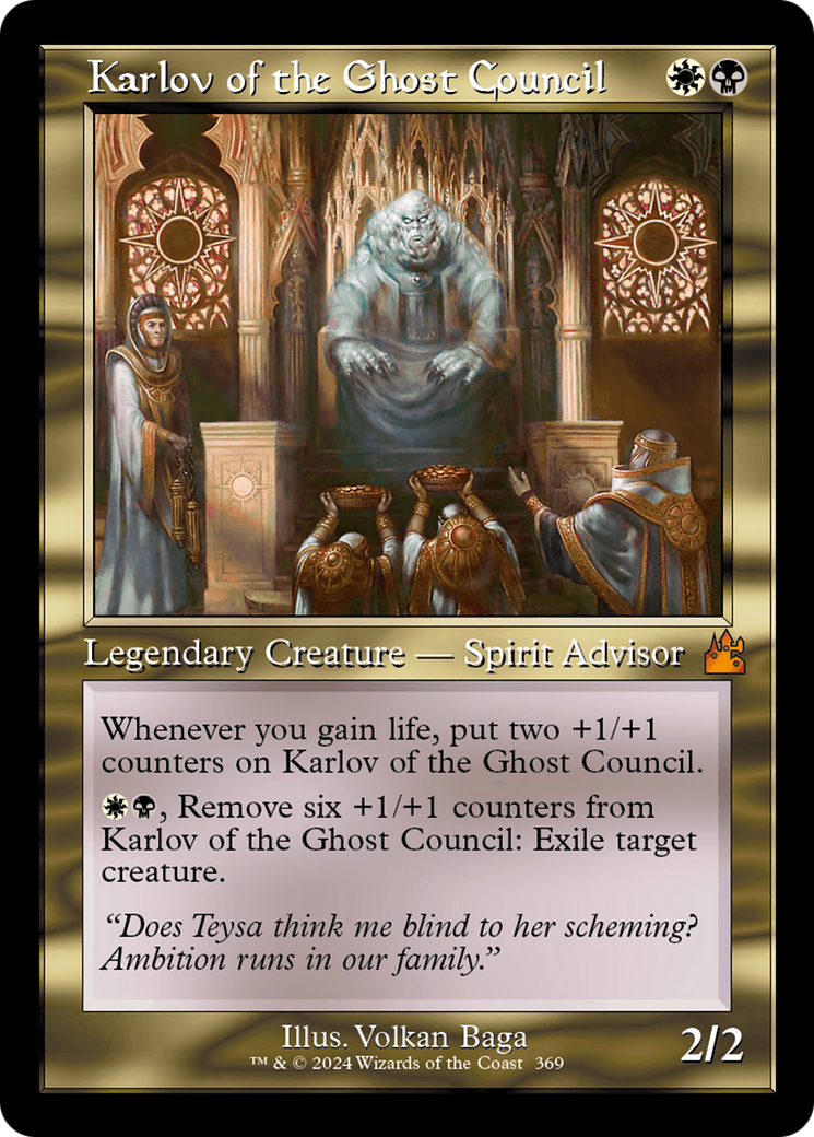 Karlov of the Ghost Council (Retro Frame) [Ravnica Remastered] | D20 Games