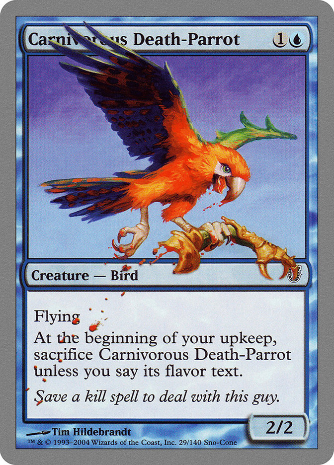 Carnivorous Death-Parrot [Unhinged] | D20 Games
