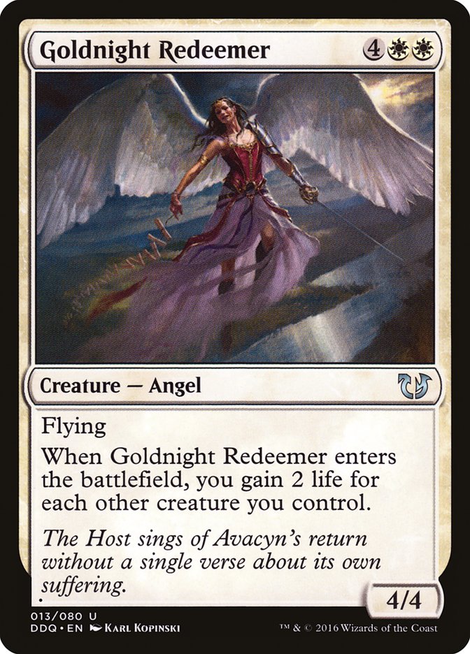 Goldnight Redeemer [Duel Decks: Blessed vs. Cursed] | D20 Games