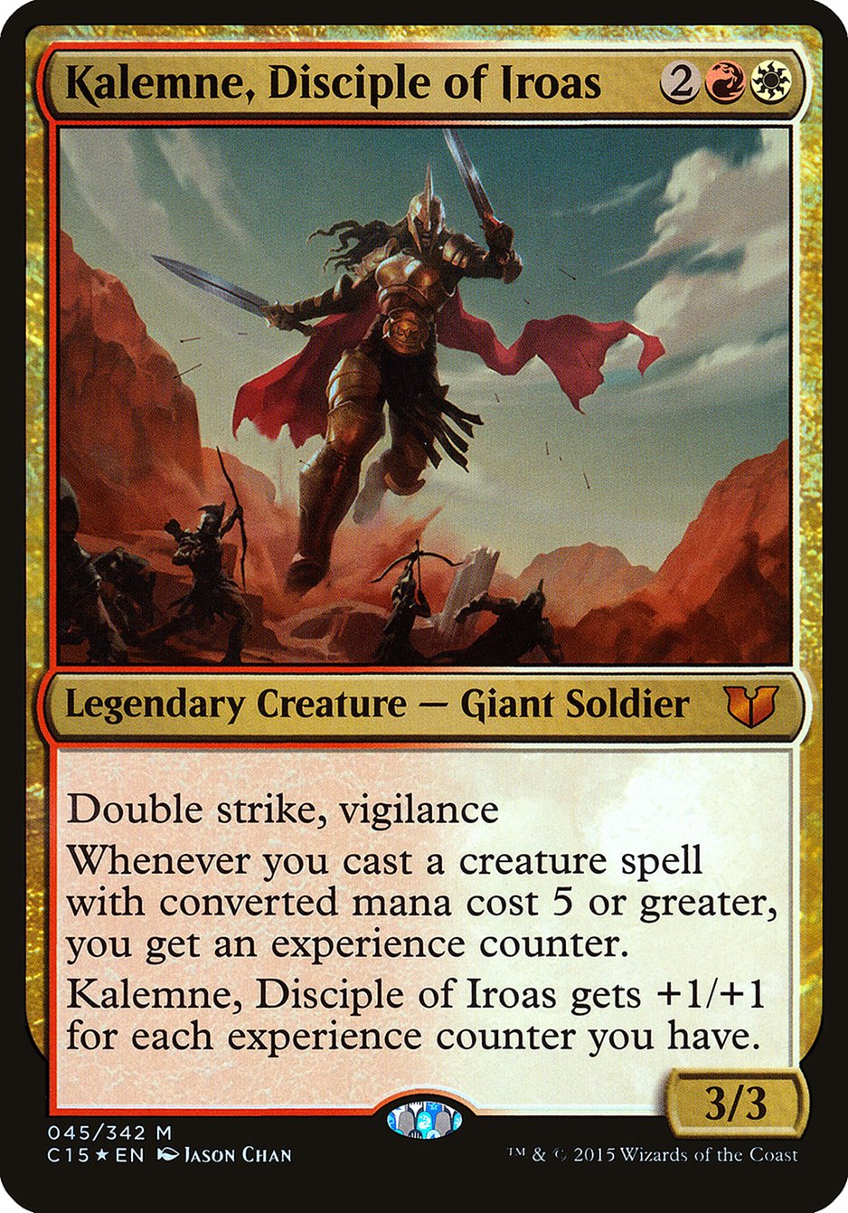 Kalemne, Disciple of Iroas (Oversized) [Commander 2015 Oversized] | D20 Games