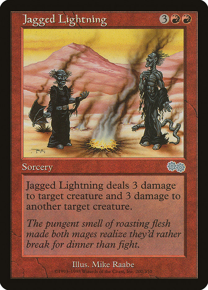 Jagged Lightning [Urza's Saga] | D20 Games