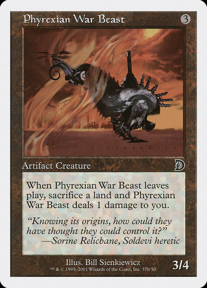 Phyrexian War Beast (Signature on Right) [Deckmasters] | D20 Games