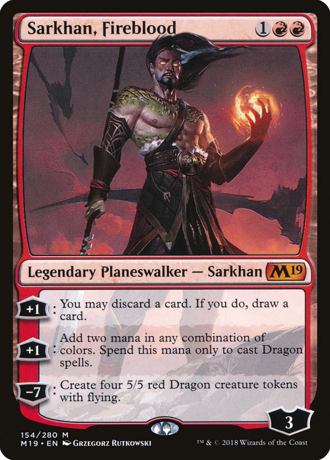 Sarkhan, Fireblood [Core Set 2019] | D20 Games