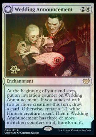 Wedding Announcement // Wedding Festivity [Innistrad: Crimson Vow Prerelease Promos] | D20 Games