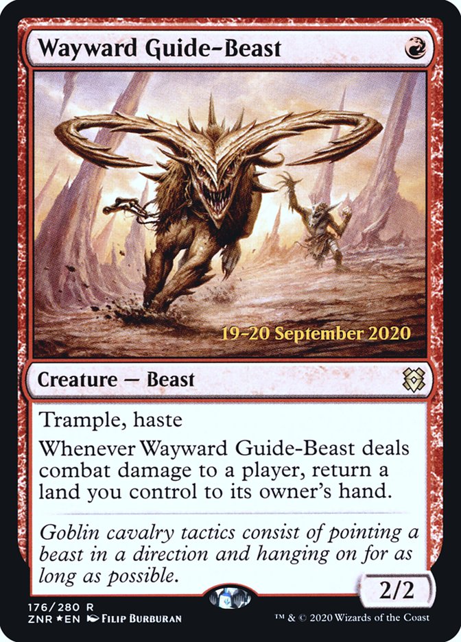 Wayward Guide-Beast [Zendikar Rising Prerelease Promos] | D20 Games