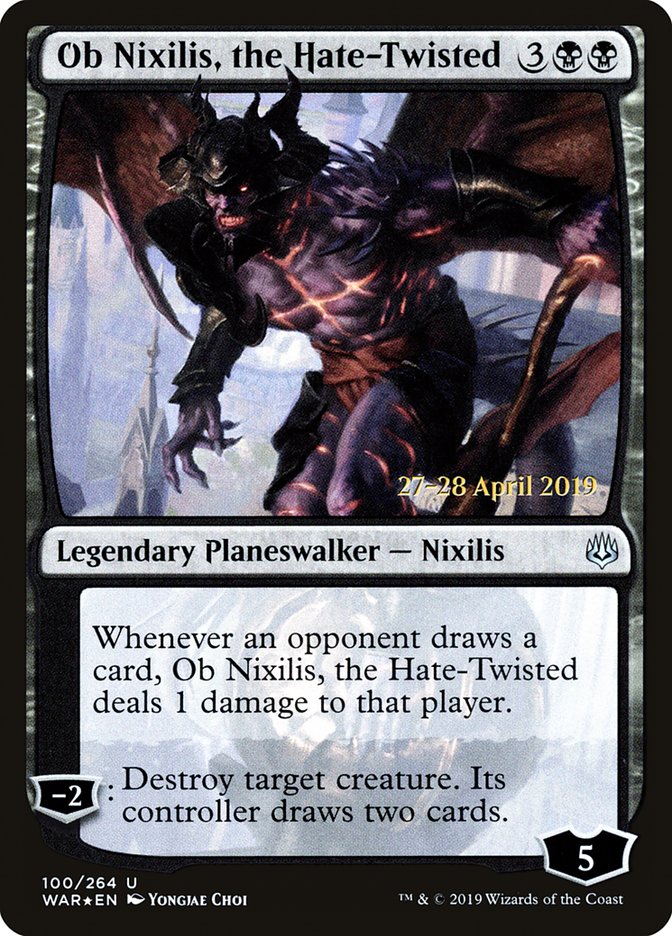 Ob Nixilis, the Hate-Twisted  [War of the Spark Prerelease Promos] | D20 Games