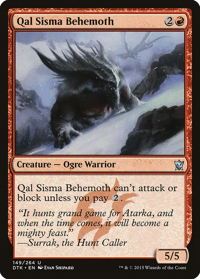 Qal Sisma Behemoth [Dragons of Tarkir] | D20 Games