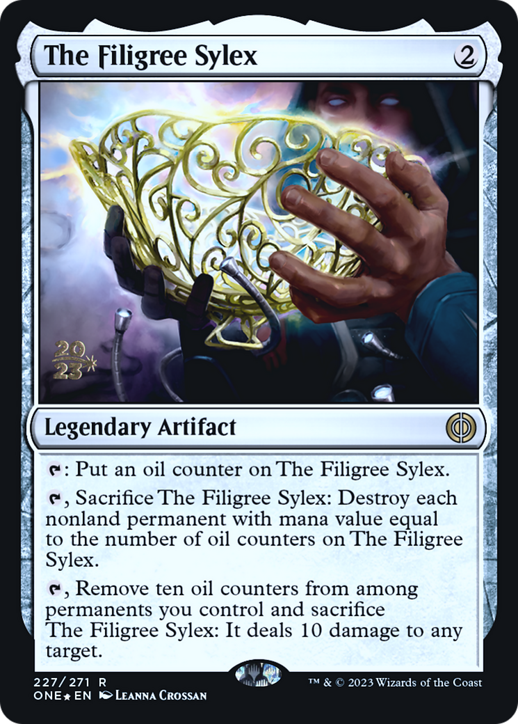 The Filigree Sylex [Phyrexia: All Will Be One Prerelease Promos] | D20 Games