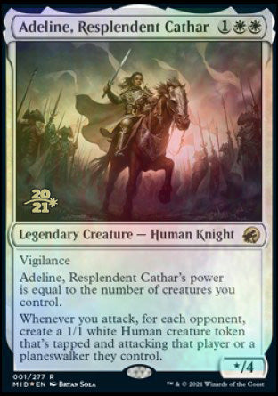 Adeline, Resplendent Cathar [Innistrad: Midnight Hunt Prerelease Promos] | D20 Games