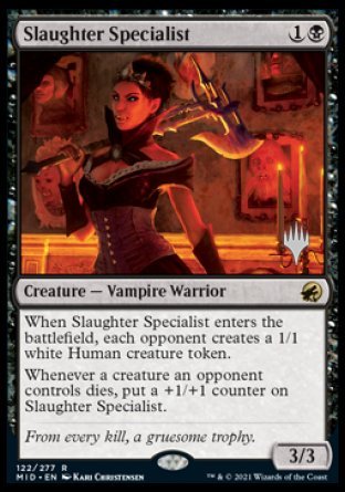 Slaughter Specialist (Promo Pack) [Innistrad: Midnight Hunt Promos] | D20 Games