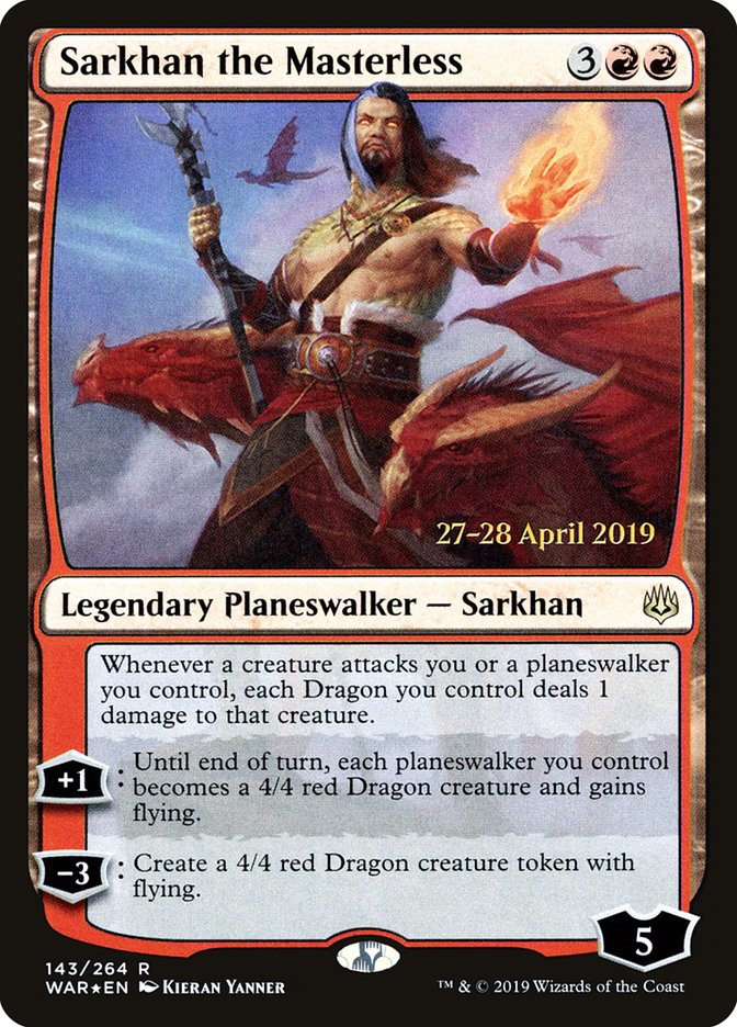 Sarkhan the Masterless  [War of the Spark Prerelease Promos] | D20 Games