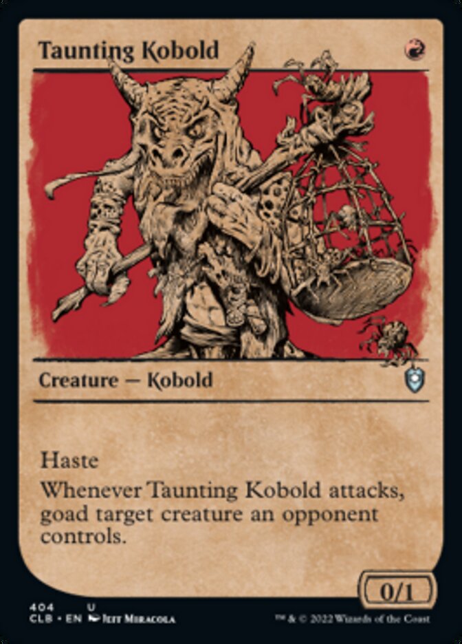 Taunting Kobold (Showcase) [Commander Legends: Battle for Baldur's Gate] | D20 Games