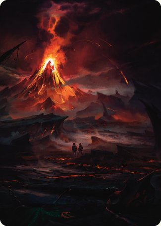 Valley of Gorgoroth Art Card [The Lord of the Rings: Tales of Middle-earth Art Series] | D20 Games