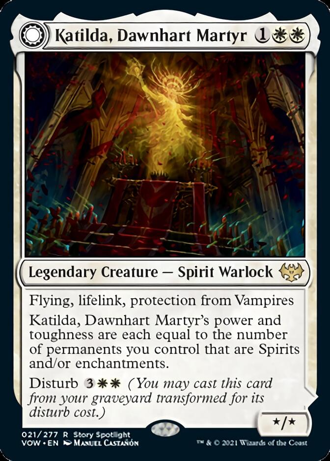 Katilda, Dawnhart Martyr // Katilda's Rising Dawn [Innistrad: Crimson Vow] | D20 Games