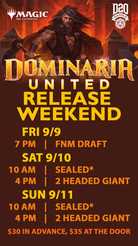 Sat 4 pm THG  Release Dominaria United ticket - Sat, Sep 10