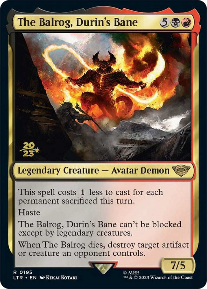 The Balrog, Durin's Bane [The Lord of the Rings: Tales of Middle-Earth Prerelease Promos] | D20 Games