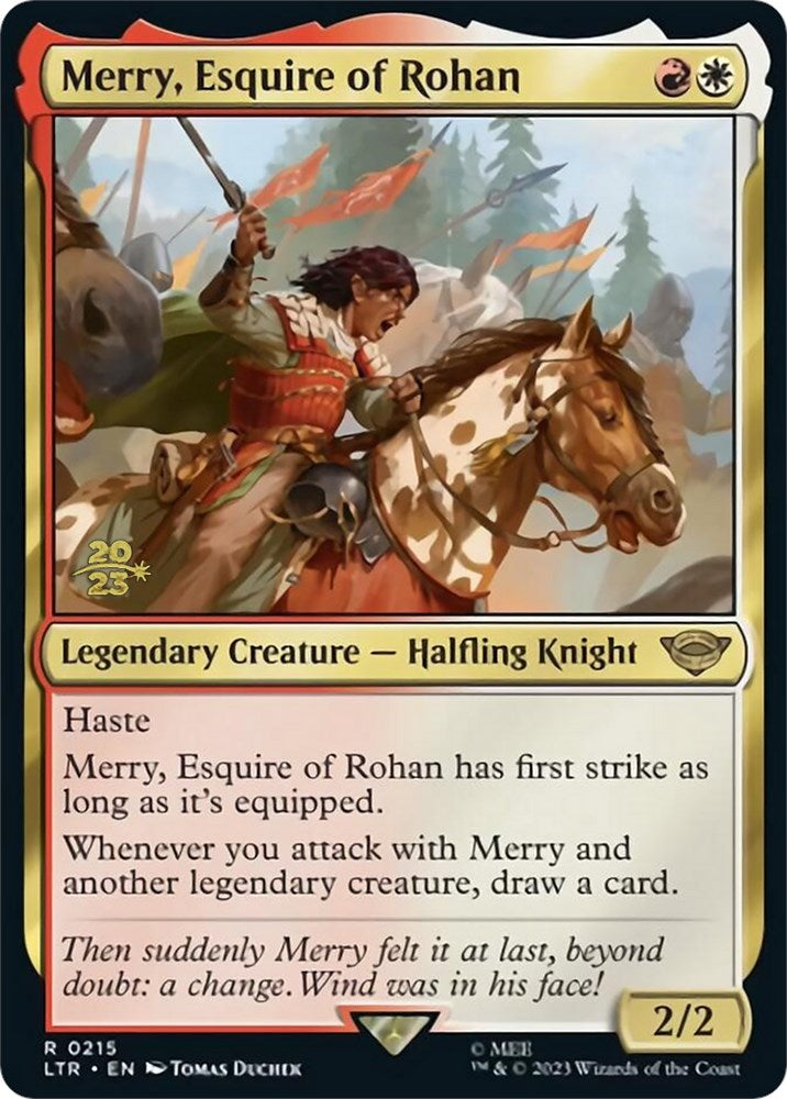 Merry, Esquire of Rohan [The Lord of the Rings: Tales of Middle-Earth Prerelease Promos] | D20 Games