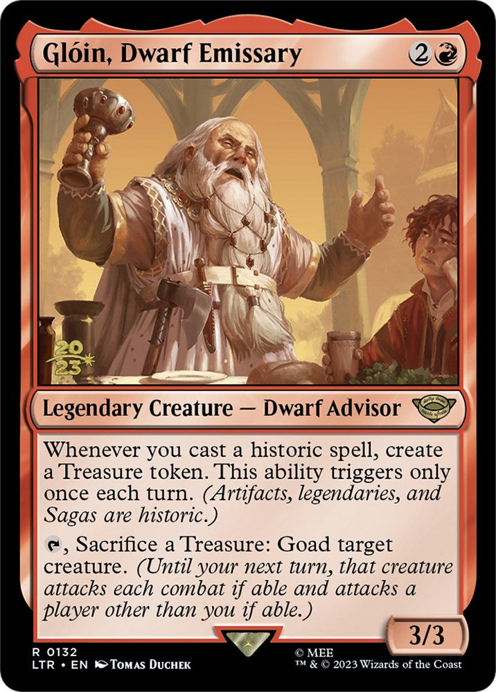 Gloin, Dwarf Emissary [The Lord of the Rings: Tales of Middle-Earth Prerelease Promos] | D20 Games