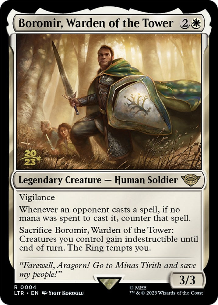 Boromir, Warden of the Tower [The Lord of the Rings: Tales of Middle-Earth Prerelease Promos] | D20 Games