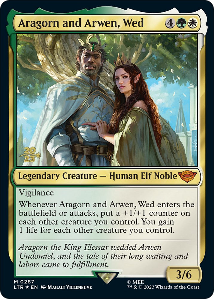 Aragorn and Arwen, Wed [The Lord of the Rings: Tales of Middle-Earth Prerelease Promos] | D20 Games