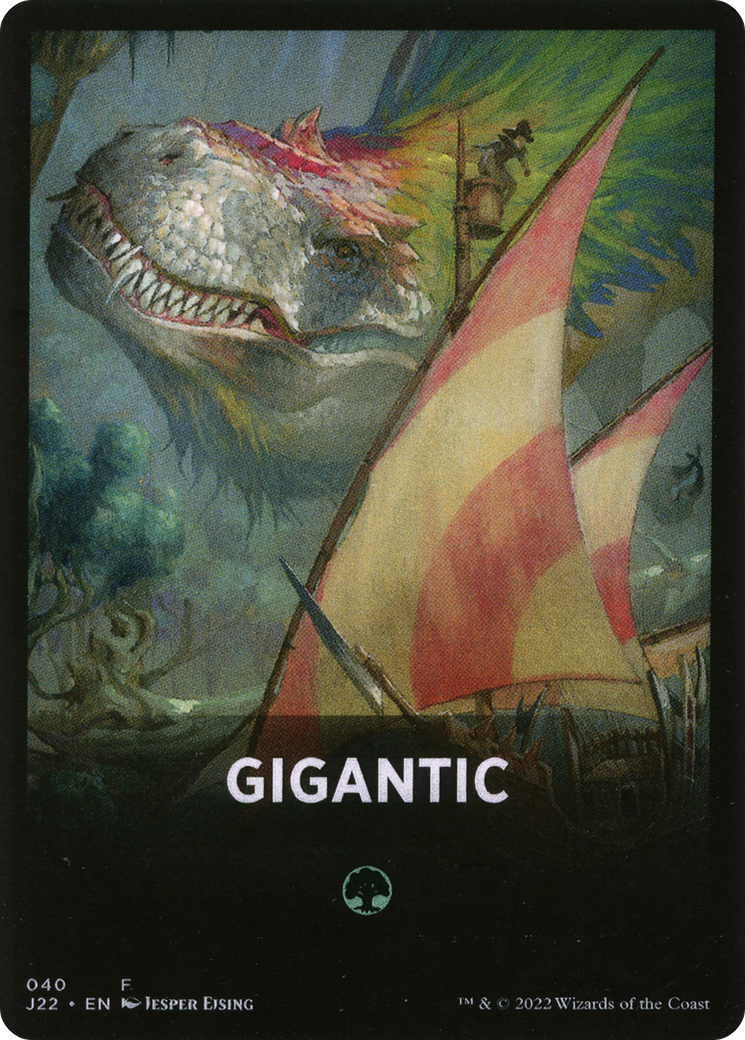 Gigantic Theme Card [Jumpstart 2022 Front Cards] | D20 Games