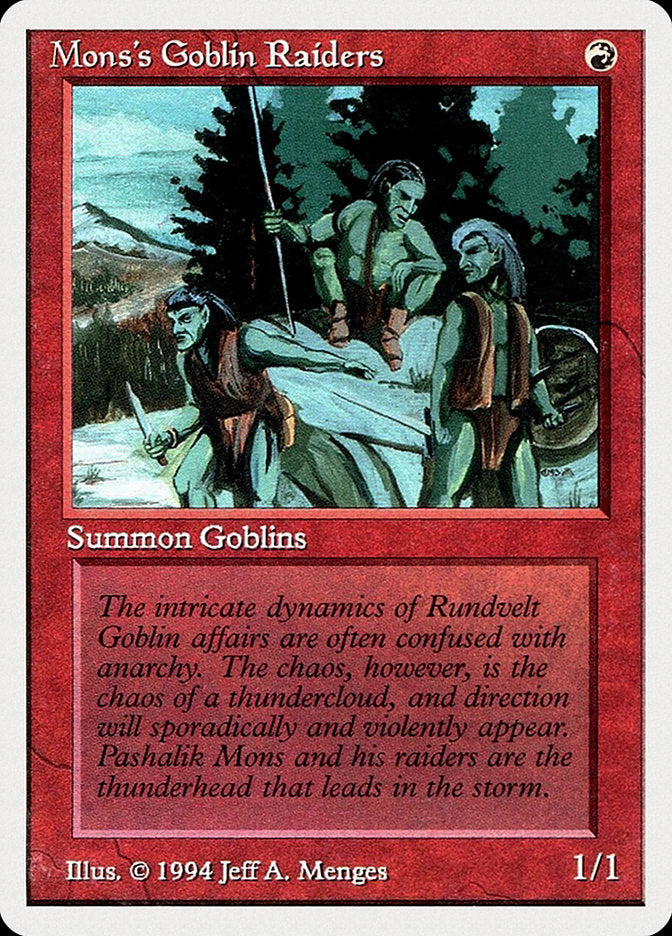 Mons's Goblin Raiders [Summer Magic / Edgar] | D20 Games
