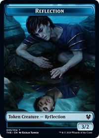 Reflection // Satyr Double-sided Token [Theros Beyond Death Tokens] | D20 Games