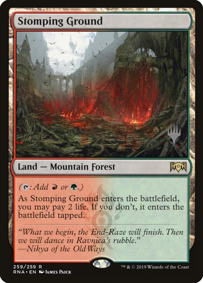 Stomping Ground (Promo Pack) [Ravnica Allegiance Promos] | D20 Games