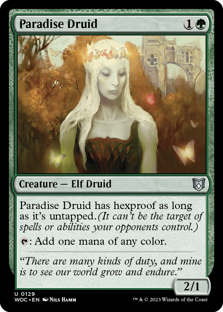 Paradise Druid [Wilds of Eldraine Commander] | D20 Games