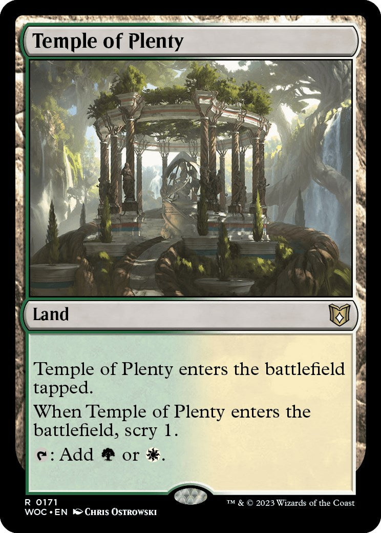 Temple of Plenty [Wilds of Eldraine Commander] | D20 Games