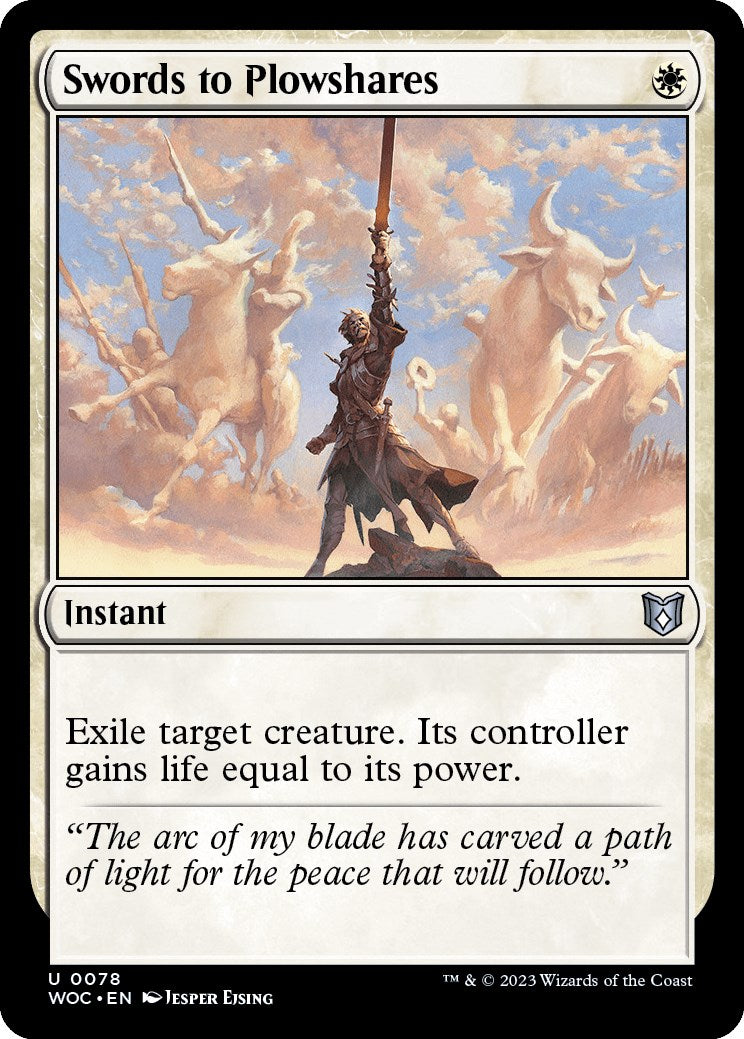 Swords to Plowshares [Wilds of Eldraine Commander] | D20 Games