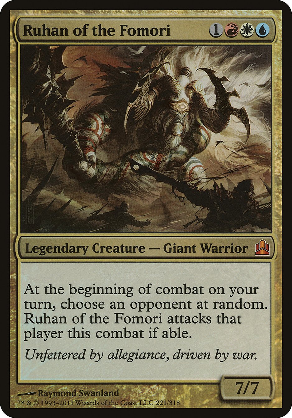 Ruhan of the Fomori (Oversized) [Commander 2011 Oversized] | D20 Games