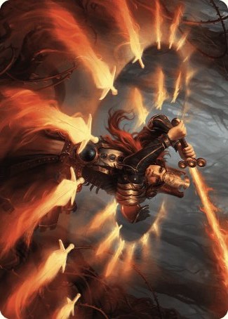 Heartflame Duelist Art Card [Wilds of Eldraine Art Series] | D20 Games