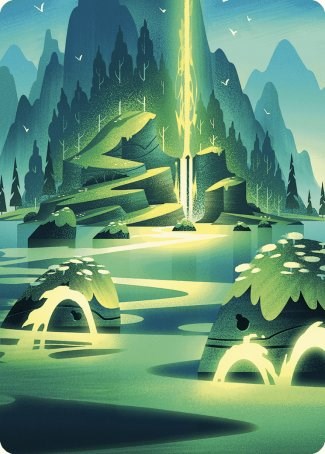 Leyline of Abundance Art Card [Wilds of Eldraine Art Series] | D20 Games