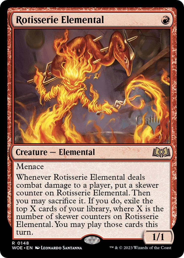 Rotisserie Elemental (Promo Pack) [Wilds of Eldraine Promos] | D20 Games