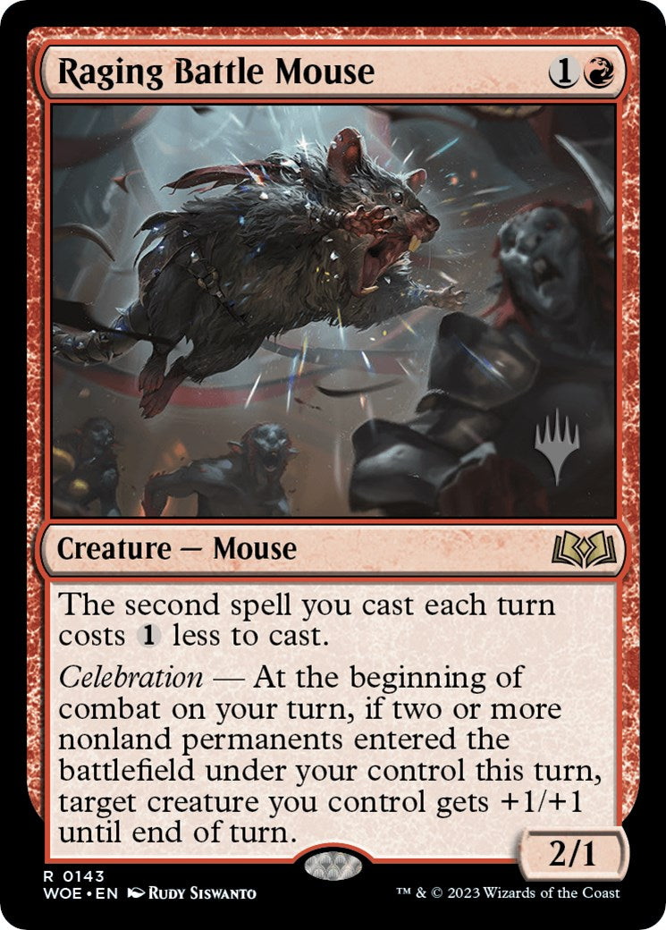 Raging Battle Mouse (Promo Pack) [Wilds of Eldraine Promos] | D20 Games