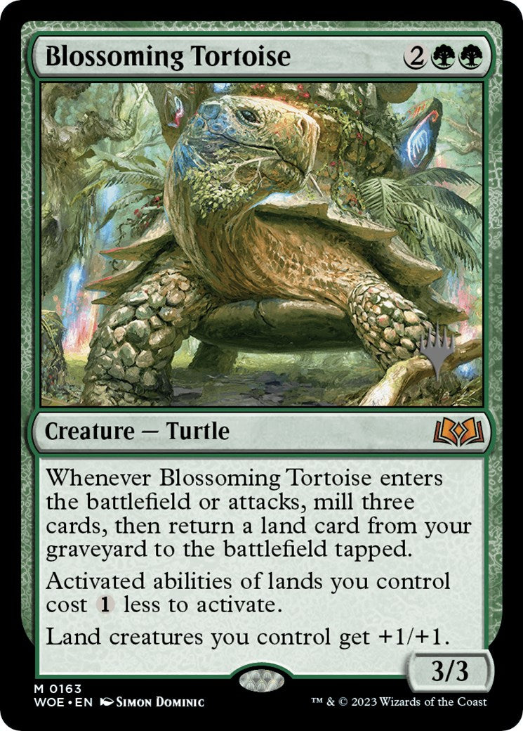 Blossoming Tortoise (Promo Pack) [Wilds of Eldraine Promos] | D20 Games