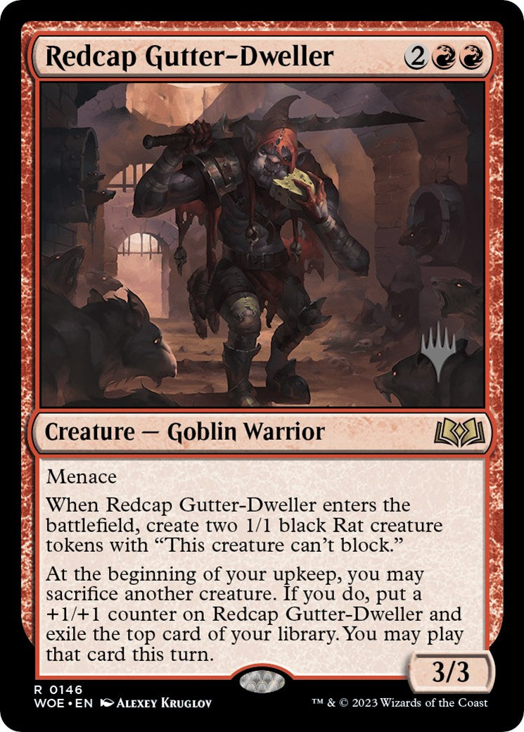 Redcap Gutter-Dweller (Promo Pack) [Wilds of Eldraine Promos] | D20 Games